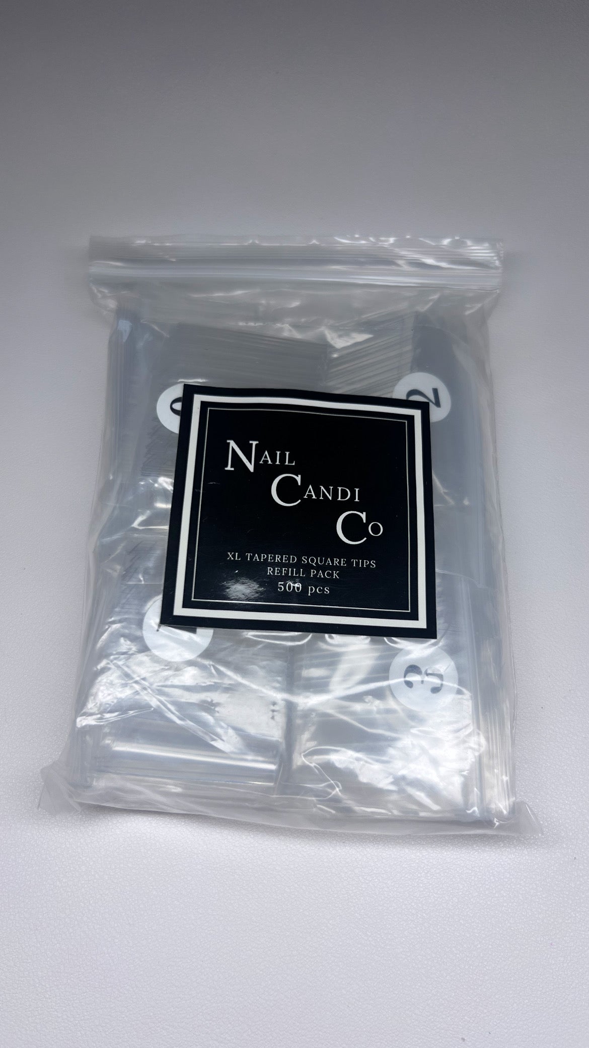 XL Tapered Square Tips No C-curve (Full Refill Pack)